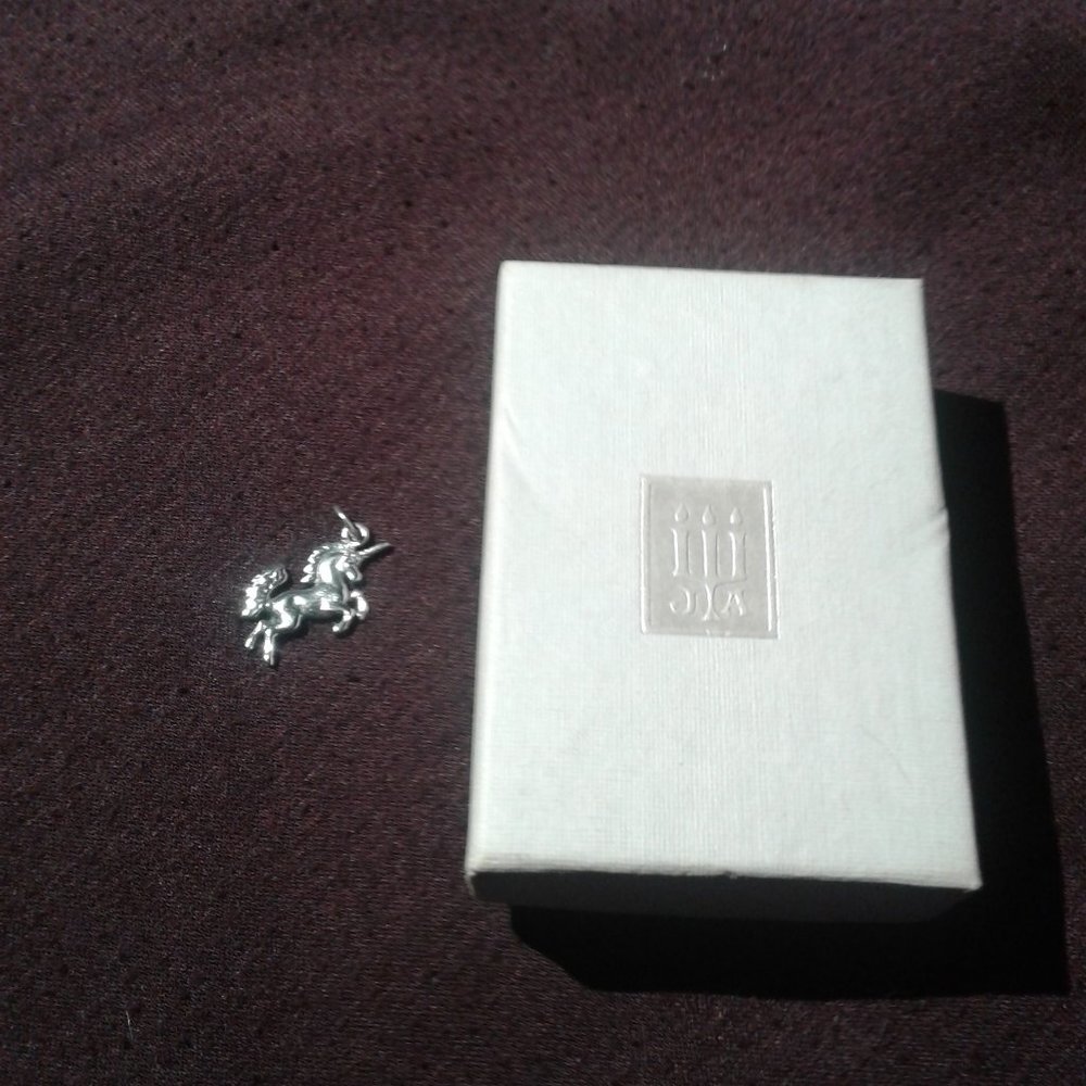 Retired James Avery Unicorn Charm - Silver